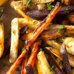 Christmas Food; Honey-Roasted Carrots And Parsnips